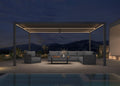 PURPLE LEAF 92KS Aluminum Pergola 10' x 16' with LED Strip Lights, Gray