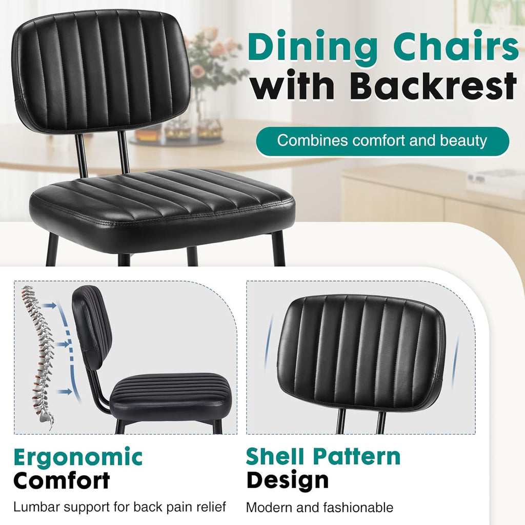 OLIXIS Dining Chairs Set of 6, Mid Century Modern Kitchen Chairs