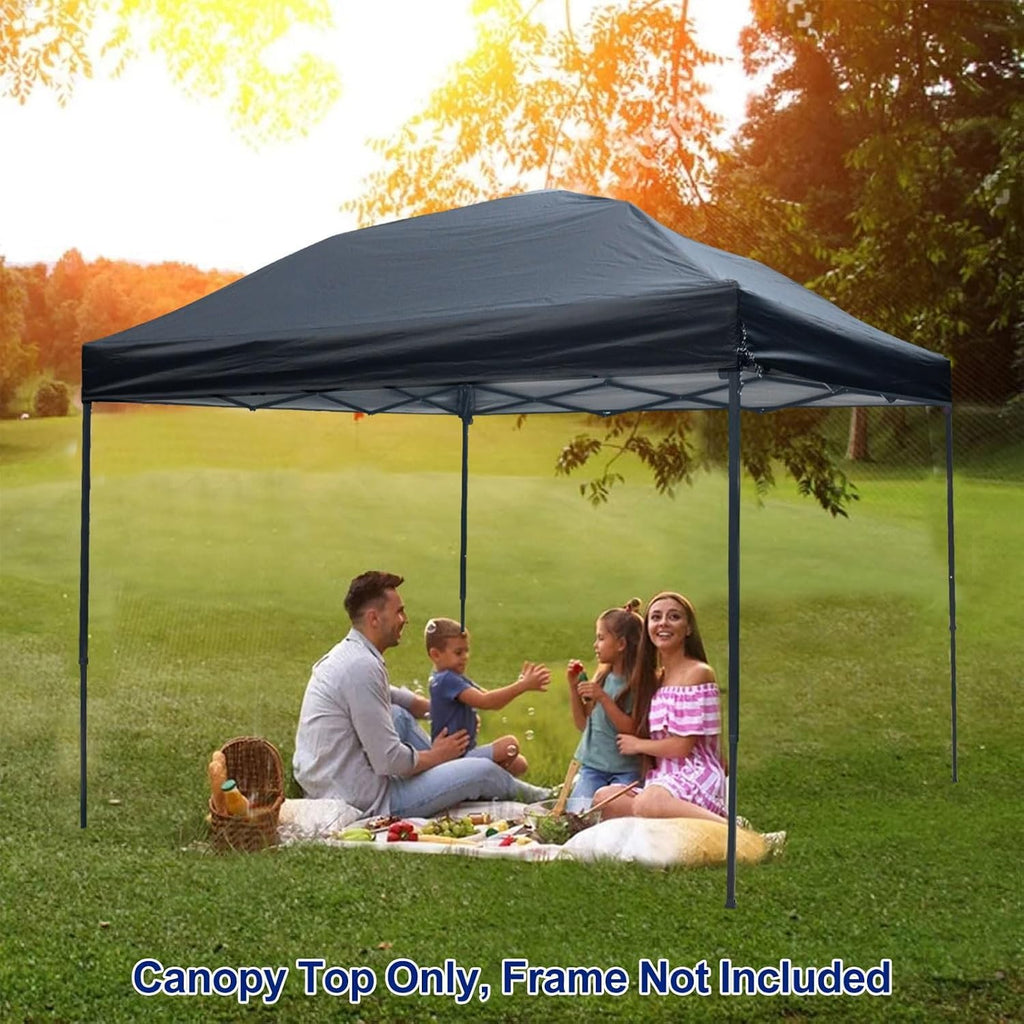 joramoy 10x10 canopy replacement top only straight leg(black), package contents