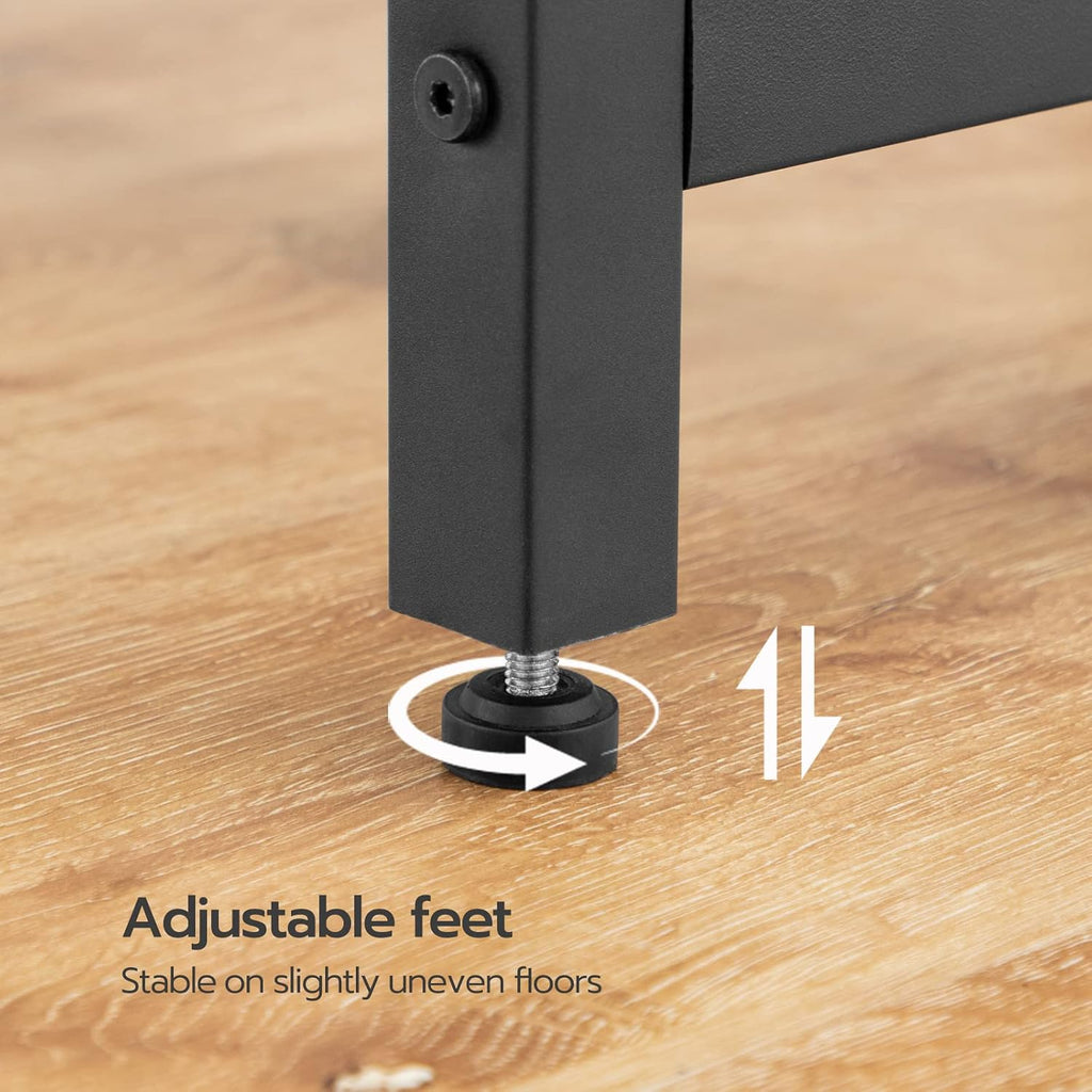 HOOBRO Bar Table and Chairs Set, 47.2” Rectangular Pub Table with 2 Stools for Small Space, 3-Piece Breakfast Set, Sturdy Metal Frame, Easy to Assemble, Greige BG52BT01