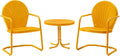 Crosley Furniture Griffith Retro Metal 3-Piece Chair & Side Table Set