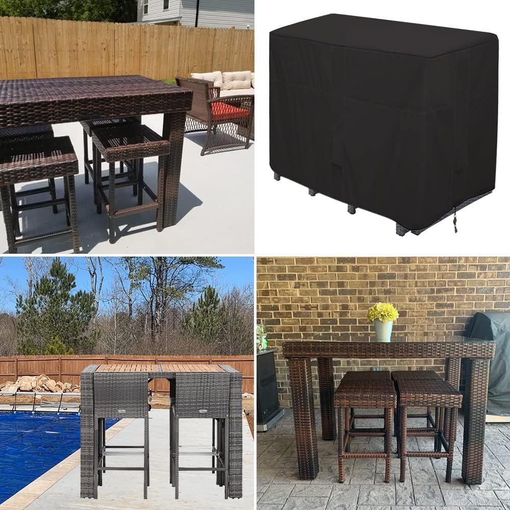 outdoor bar height dining set cover heavy duty, package contents