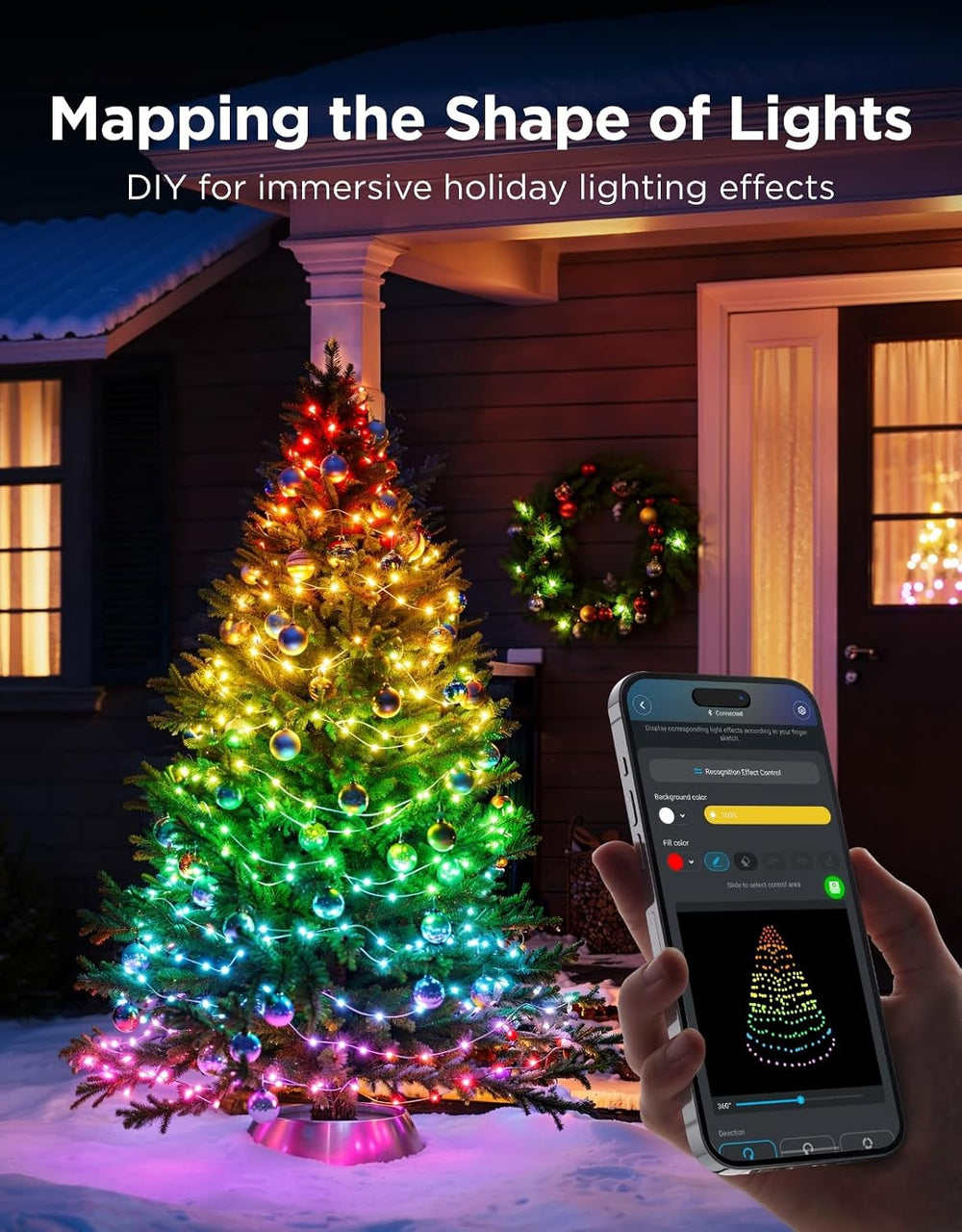 Govee Christmas Lights 2, 99FT 300LEDs Halloween String Lights, Green Wire