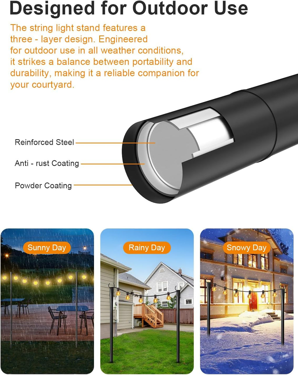 string light poles for outside, adjustable metal patio showing dimensions