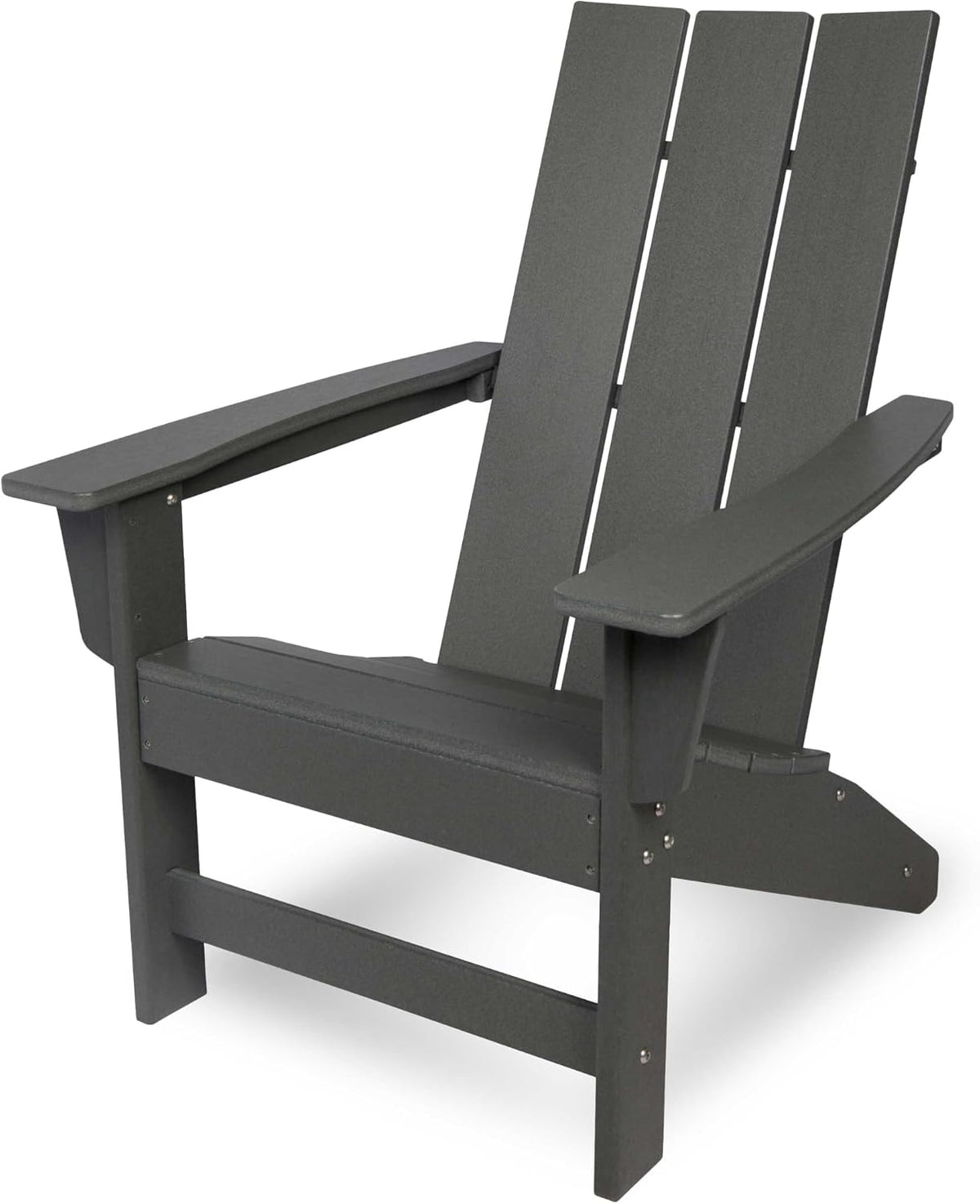 Shine Company Coastal Modern All-Weather Adirondack Chair, Gray