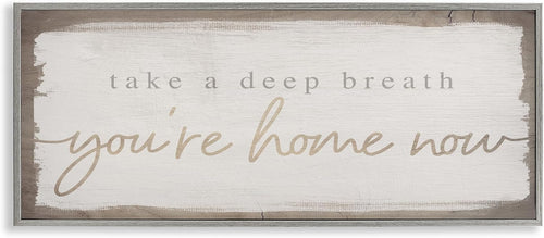 'You're Home Now Weathered Chic'| Framed Giclee Art
