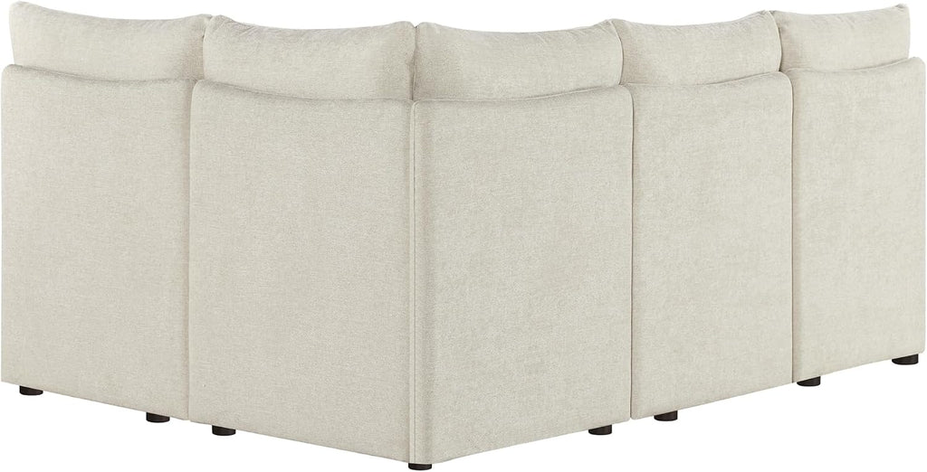 CHITA Breakfast Nook Bench with Storage, Banquette Seating, 4 Seats, Linen