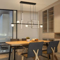 ORANOOR Modern LED Pendant Lights, 47inch Dimmable Linear LED Chandelier