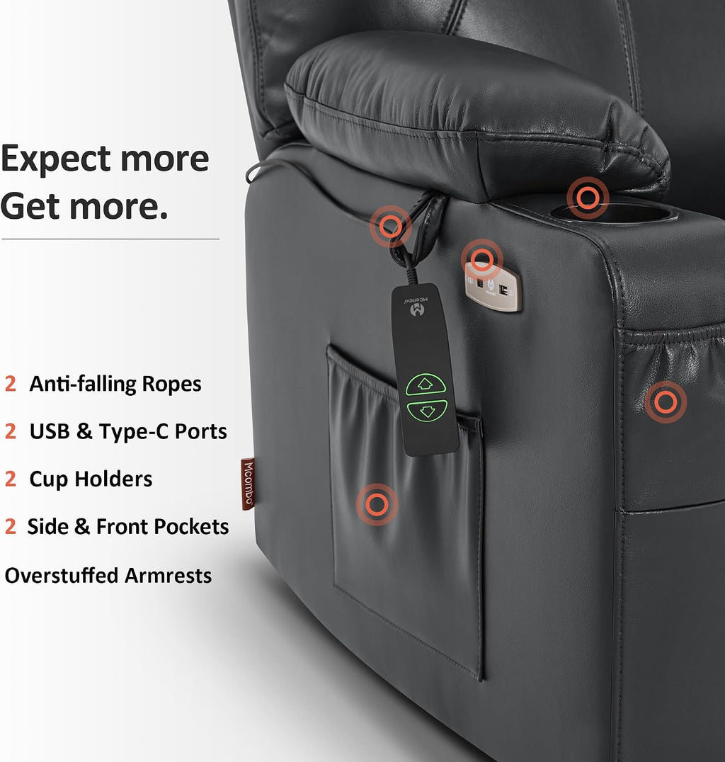 MCombo Oversized Power Lift Recliner Chair for Elderly, Big and Tall R7510