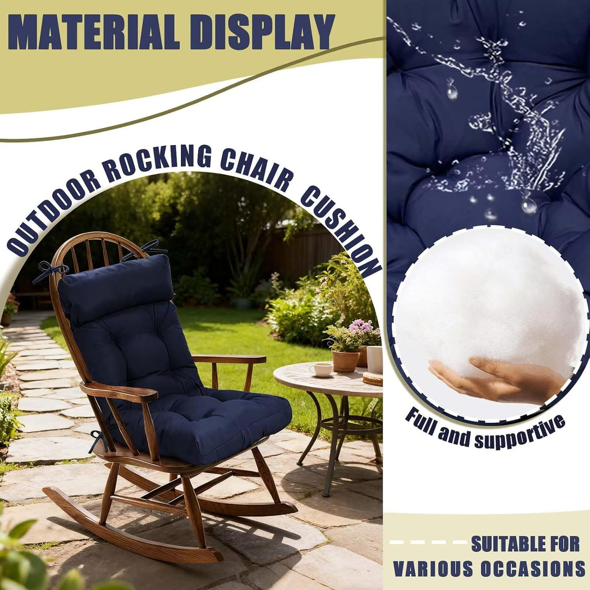 blue grey outdoor chair cushions for patio, package contents