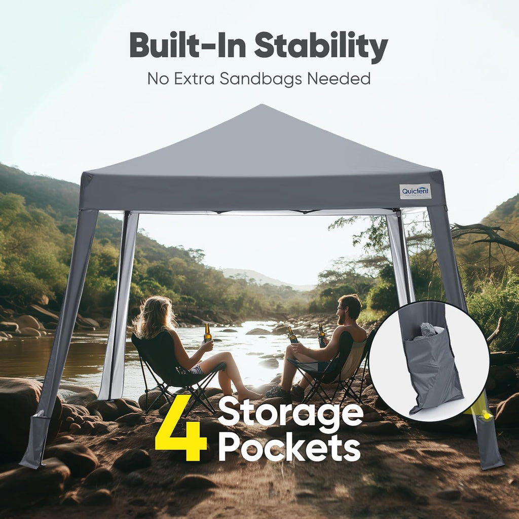 Quictent 10x10 Slant Leg Pop Up Canopy Tent