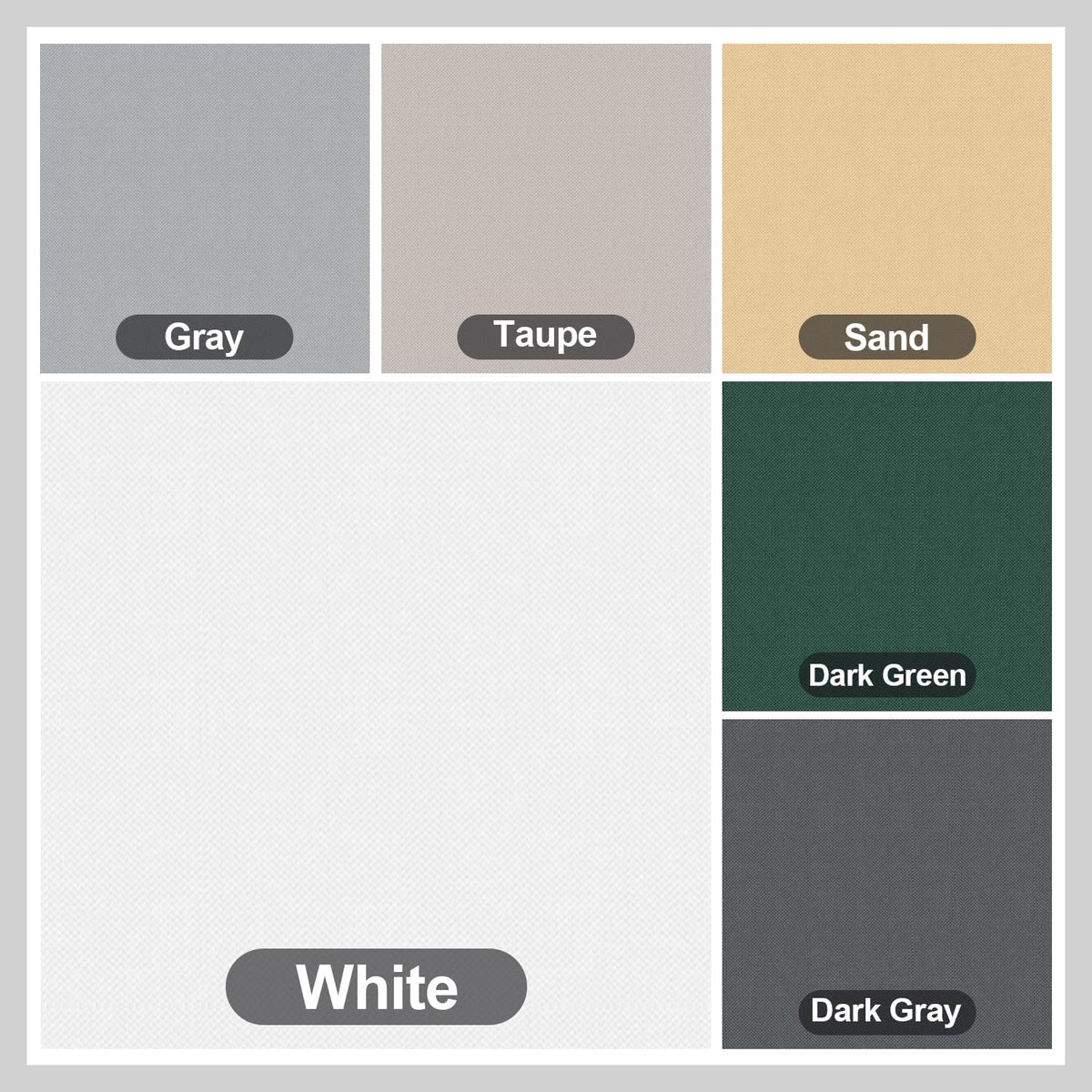 SUNNY GUARD 3'x16.5' Waterproof Balcony Privacy Screen PES, Patio Fence
