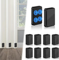 16PCS 52 oz Heavy Duty Outdoor Curtain Weights, Waterproof Magnets, Black