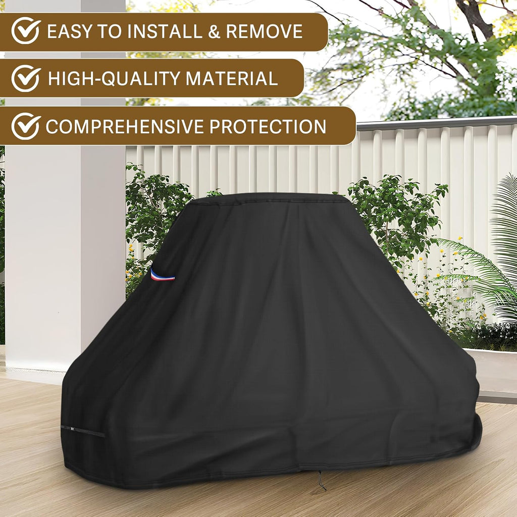 82inch fireplace cover outdoor wood burning fireplaces cover, front angle view