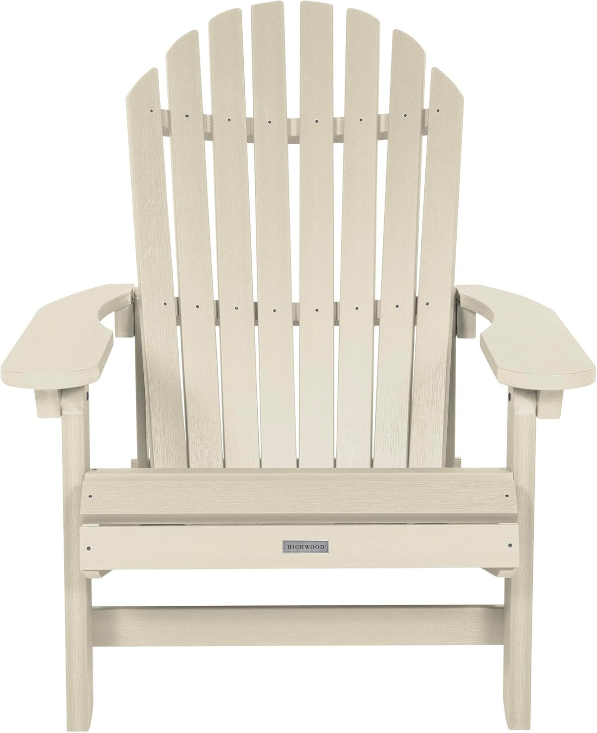 highwood Hamilton Folding and Reclining King Size Adirondack Chair, Whitewash
