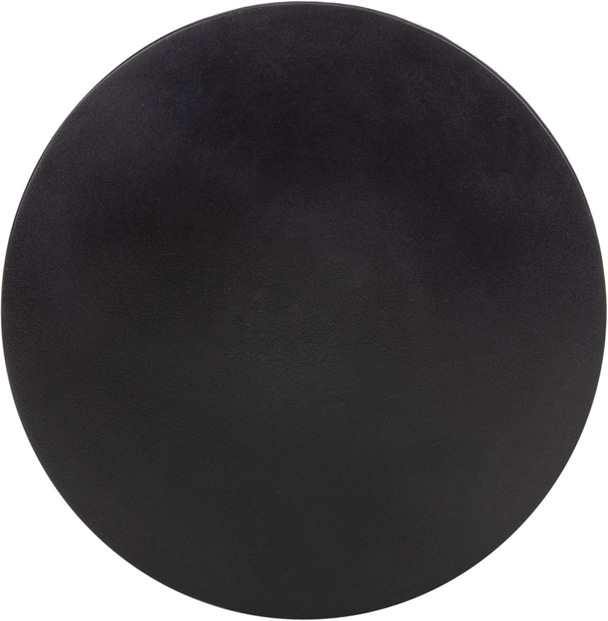SAFAVIEH Outdoor - Athena Accent Stool - Black Concrete - Sculptural Drum Design - Ideal for Living Room, Patio, Deck, Sunroom, 14.9" W x 14.9" D x 17.7" H (VNN1011C)