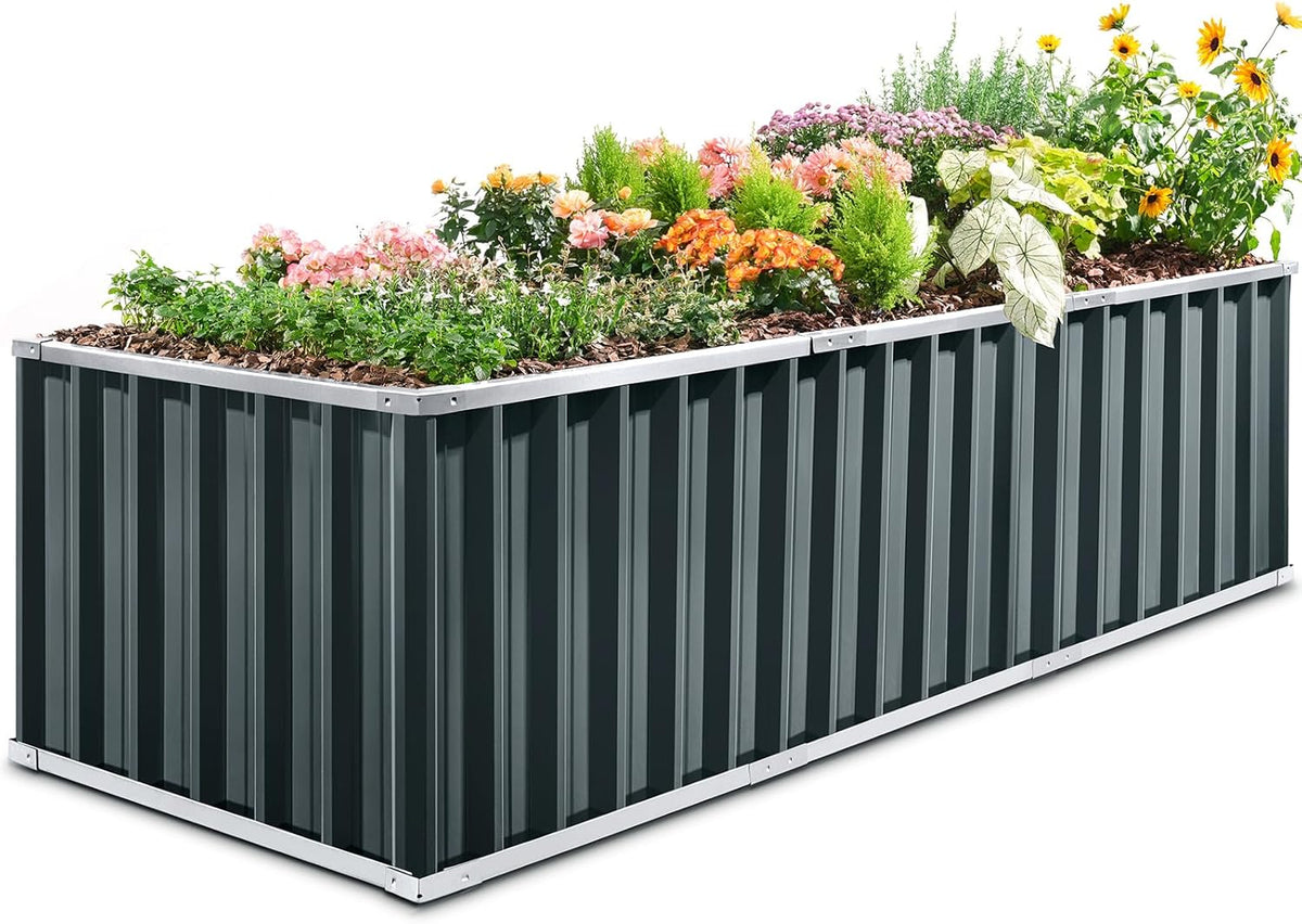 KING BIRD Raised Garden Bed Heightened for Deep-Rooted Plants 101x36x24 in