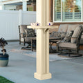 ALUMATABLE™ Aluminum Patio Cover Post Table (Desert Sand)