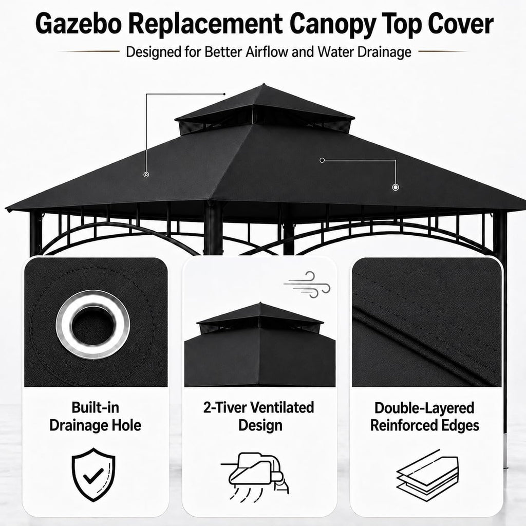 10x10 canopy replacement top for target madaga gazebo, package contents