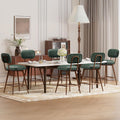 MALOL 26“ PU Leather Swivel Bar Stools Set of 4, Mid Century Counter Height Bar Chairs with Low Back and Metal Legs, Modern Bar Stool Chair for Kitchen Island, Green