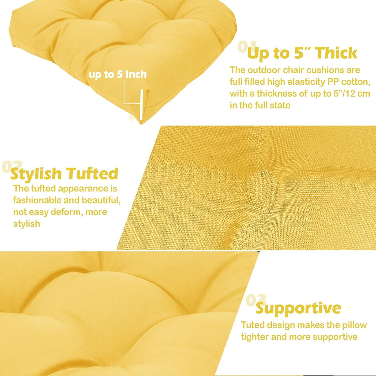 mtmr 2pcs outdoor chair cushions, patio furniture seat, package contents