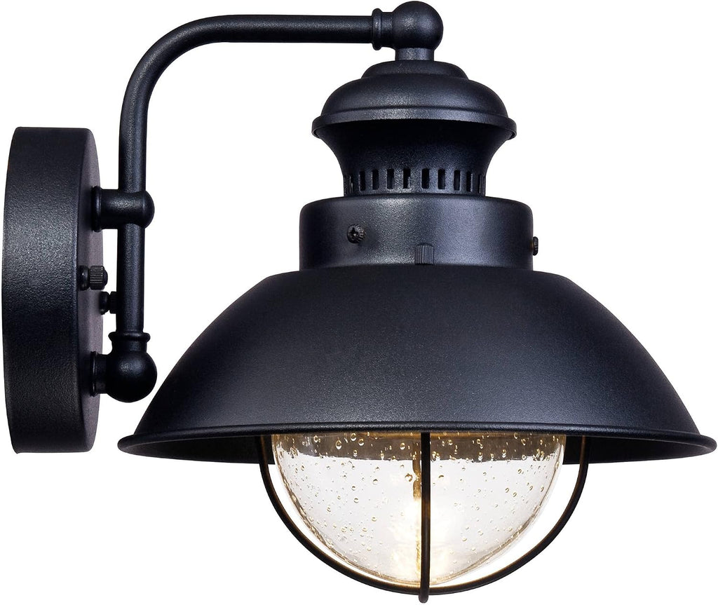 Fordham 8" High Black LED Farmhouse Outdoor Wall Light Fixture