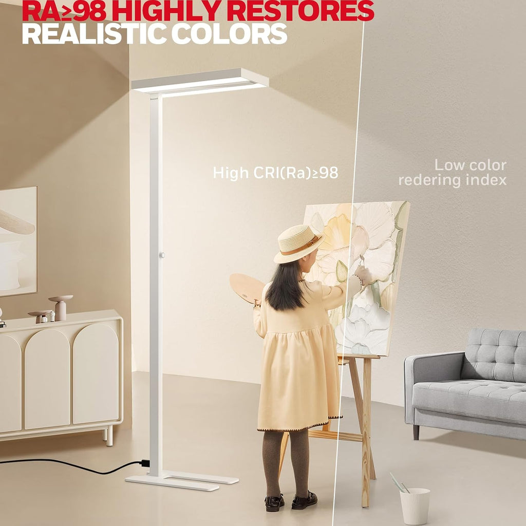 Honeywell 02E LED Floor Lamp, 16000LM Sunturalux Eye Caring Standing Light