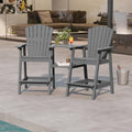 Tall Adirondack Chairs Set of 2,Grey