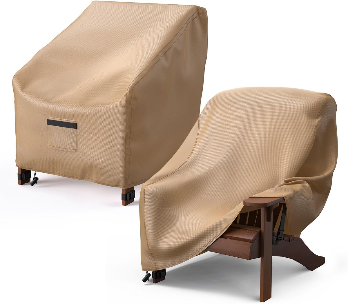 Adirondack Outdoor Chair Covers Waterproof 33"Wx35"Dx36"H, Brown