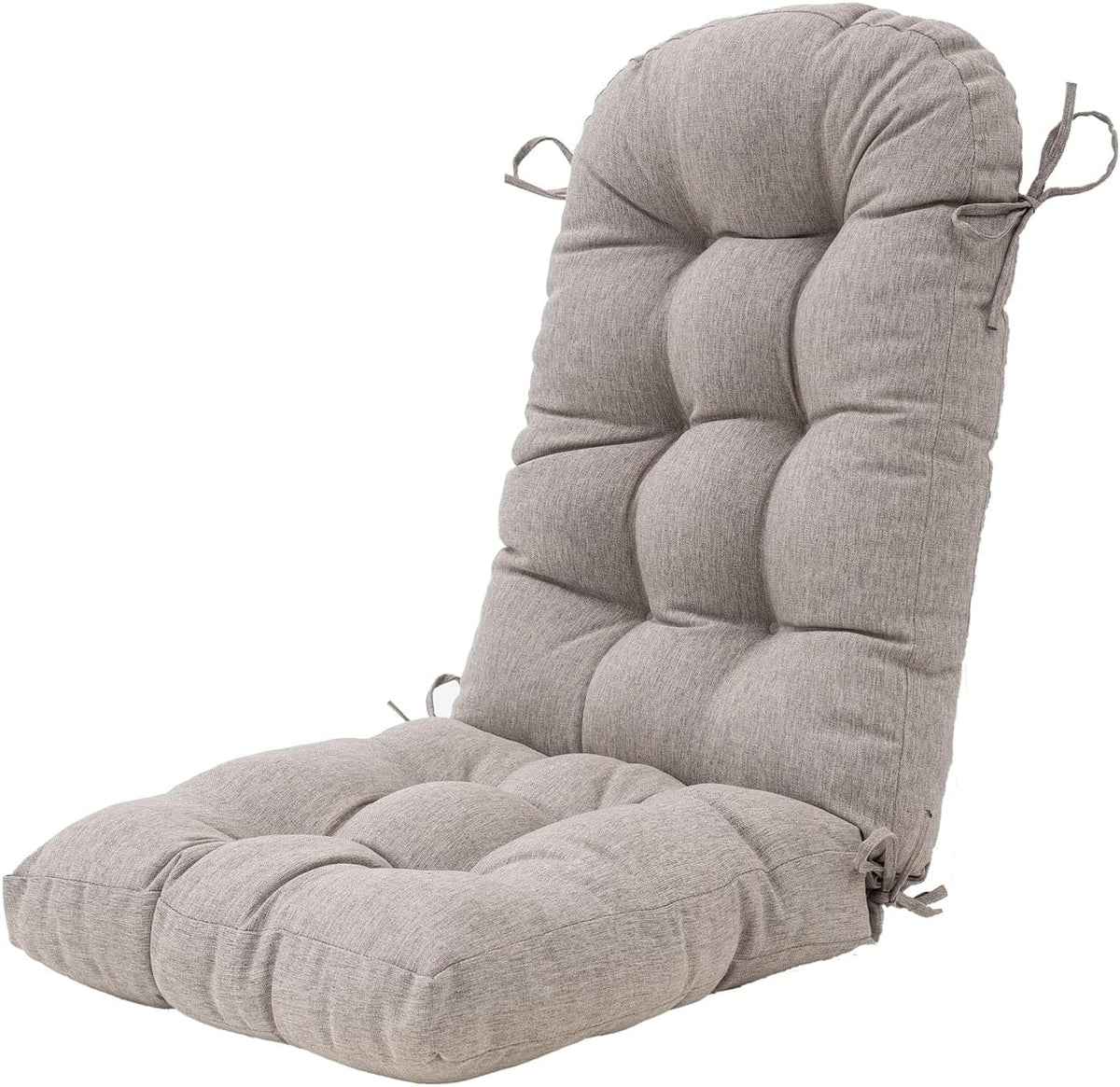 Outdoor Rocking Chair Cushion for Adirondack Chair, High Back Patio Outdoor Seat Chair Cushion 49x19in, Tan,Taupe