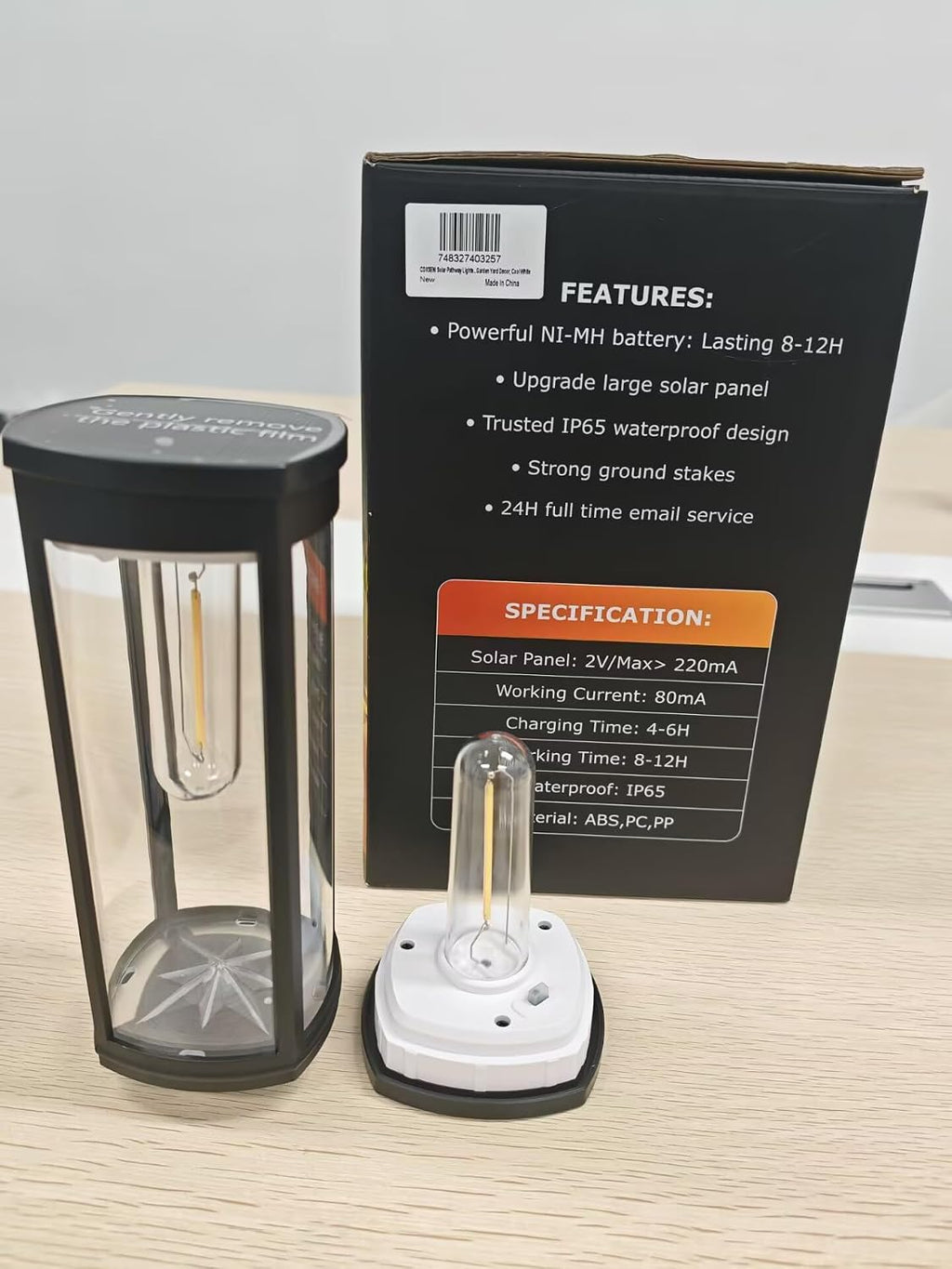 COXSENI Solar Path Lights Outdoor Waterproof 6500K Cool White, 6 Pack