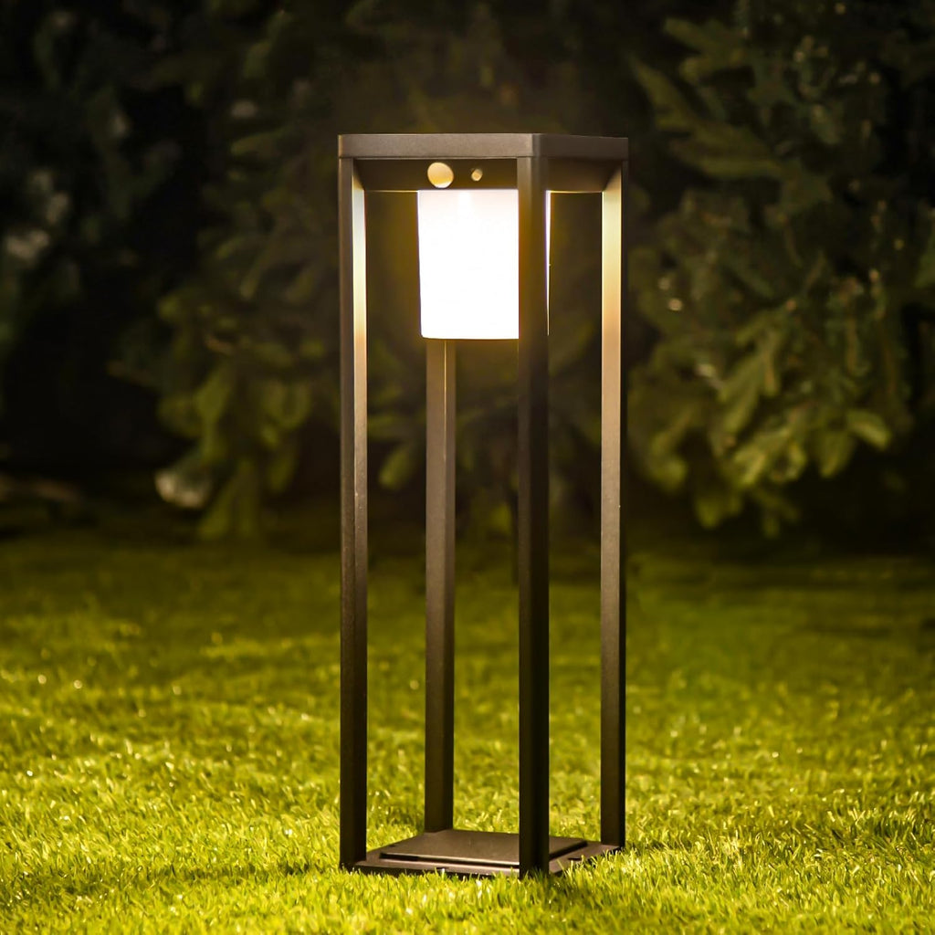 Solar Floor Lamp Outdoor Waterproof, Motion Sensor Pathway Lights
