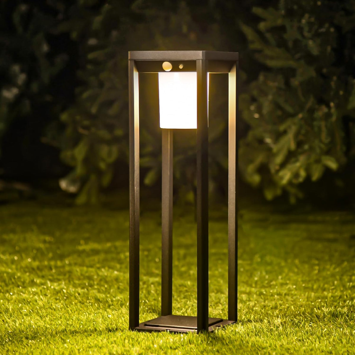 Solar Floor Lamp Outdoor Waterproof, Motion Sensor Pathway Lights