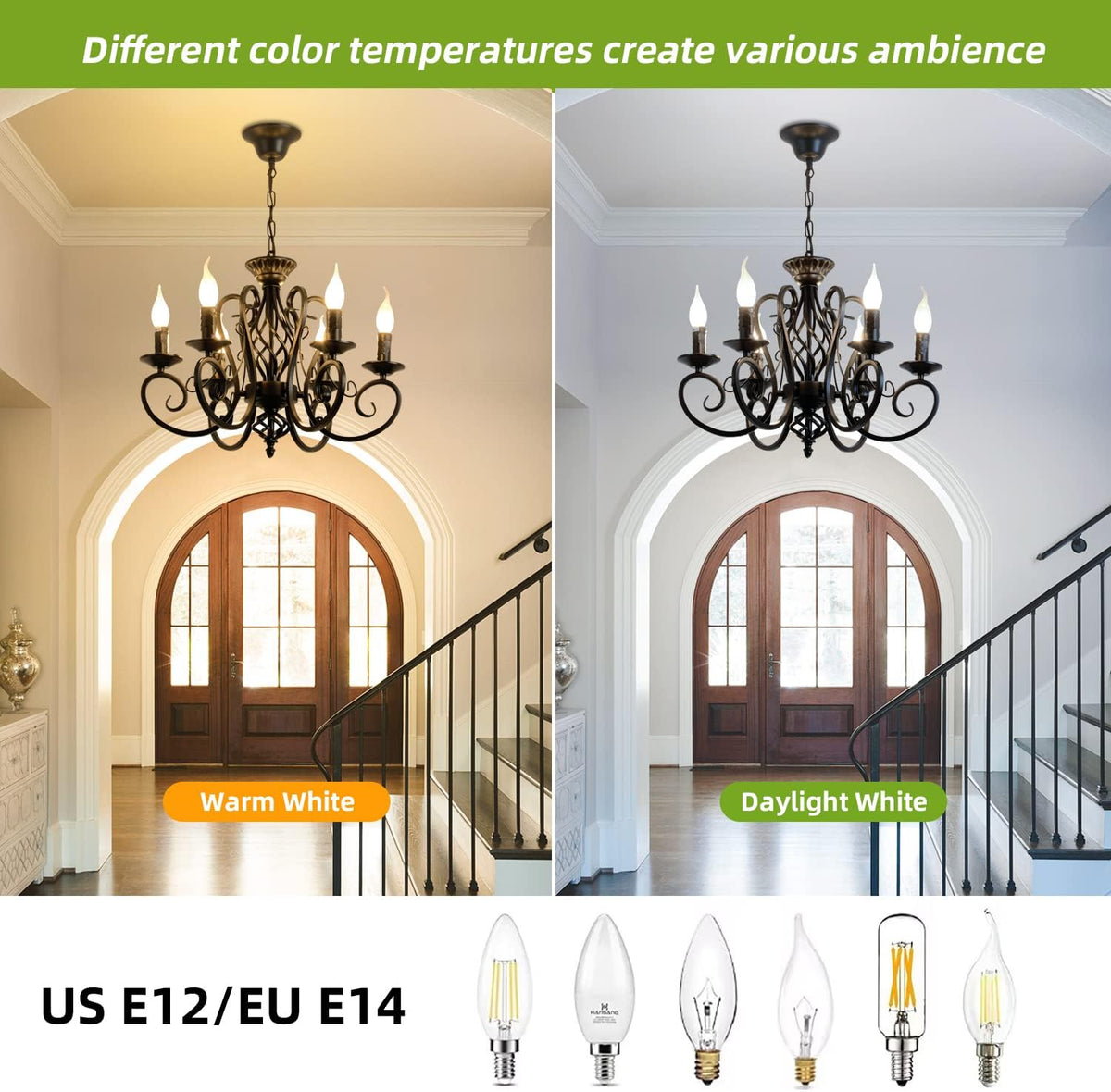 Ganeed 6-Light French Country Chandelier, Matte Black Candle Style