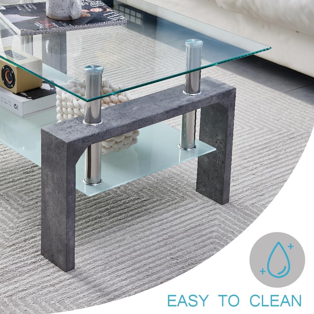living room rectangle coffee table, tea table suitable, side view