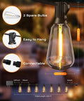 Outdoor String Lights, 100 FT Patio Lights for Outside