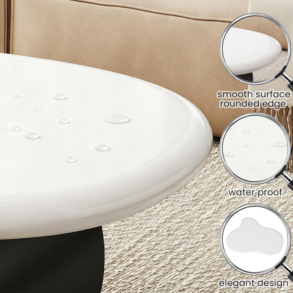 COSVALVE Cloud Coffee Table with Storage Drawer, Side Table for Living Room