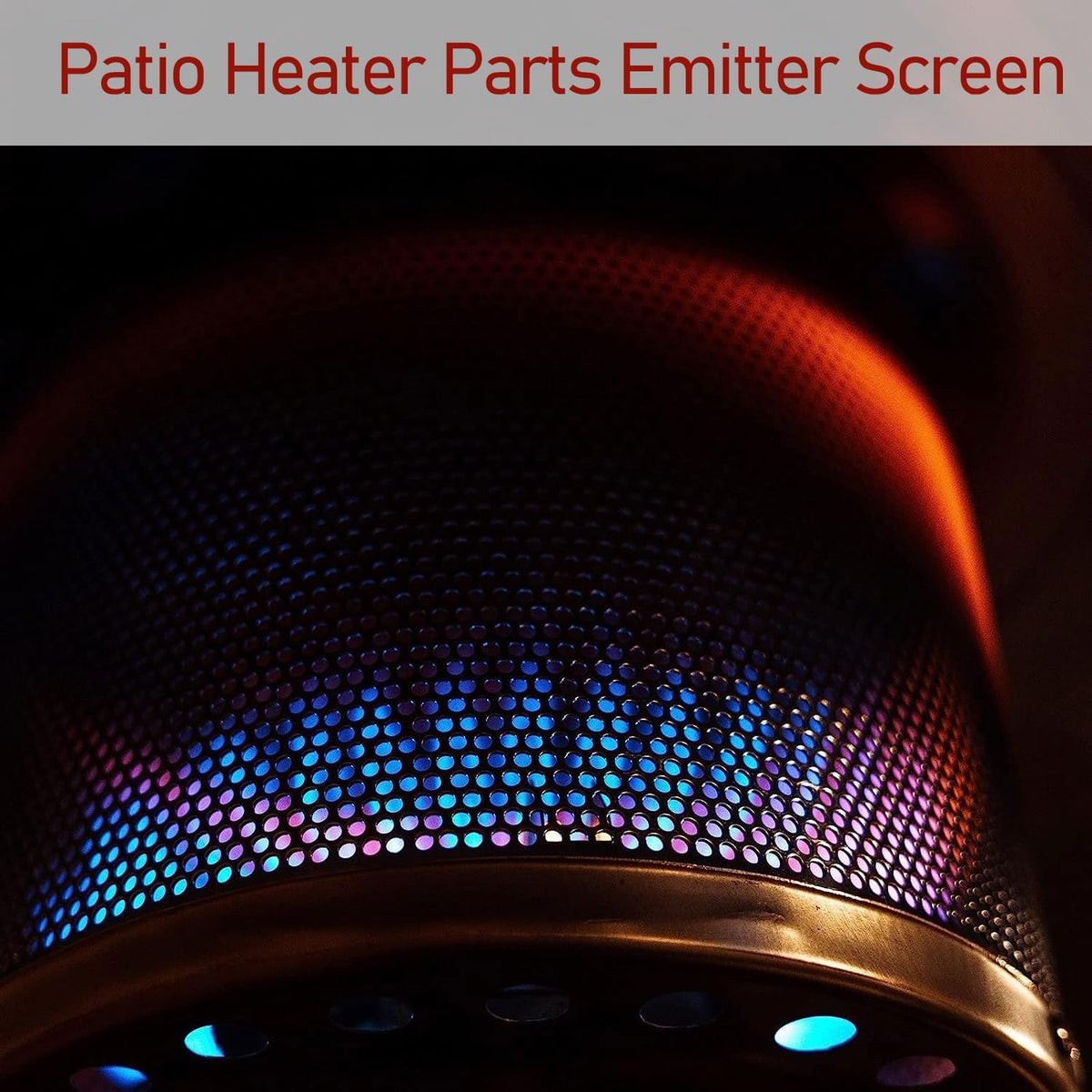 Patio Heater Main Burner Net Emitter Screen Outdoor Heater Replacement Parts 10 3/4"Diameter Stainless Steel Safety Heating Net Fittings Applied to Most Gas Patio Heater