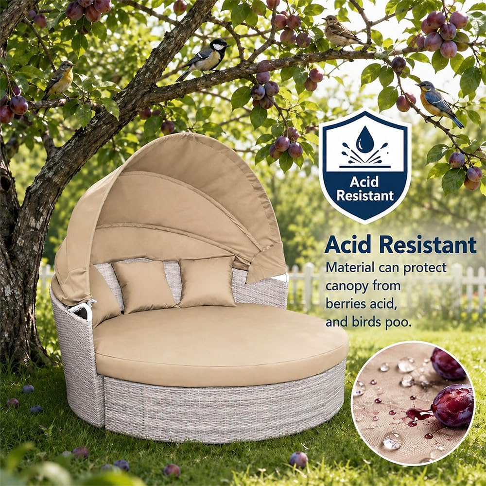 outdoor daybed canopy replacement, 66 in, frame is, package contents