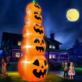 14 FT Giant Halloween Inflatable Stacked Pumpkins Outdoor Decoration