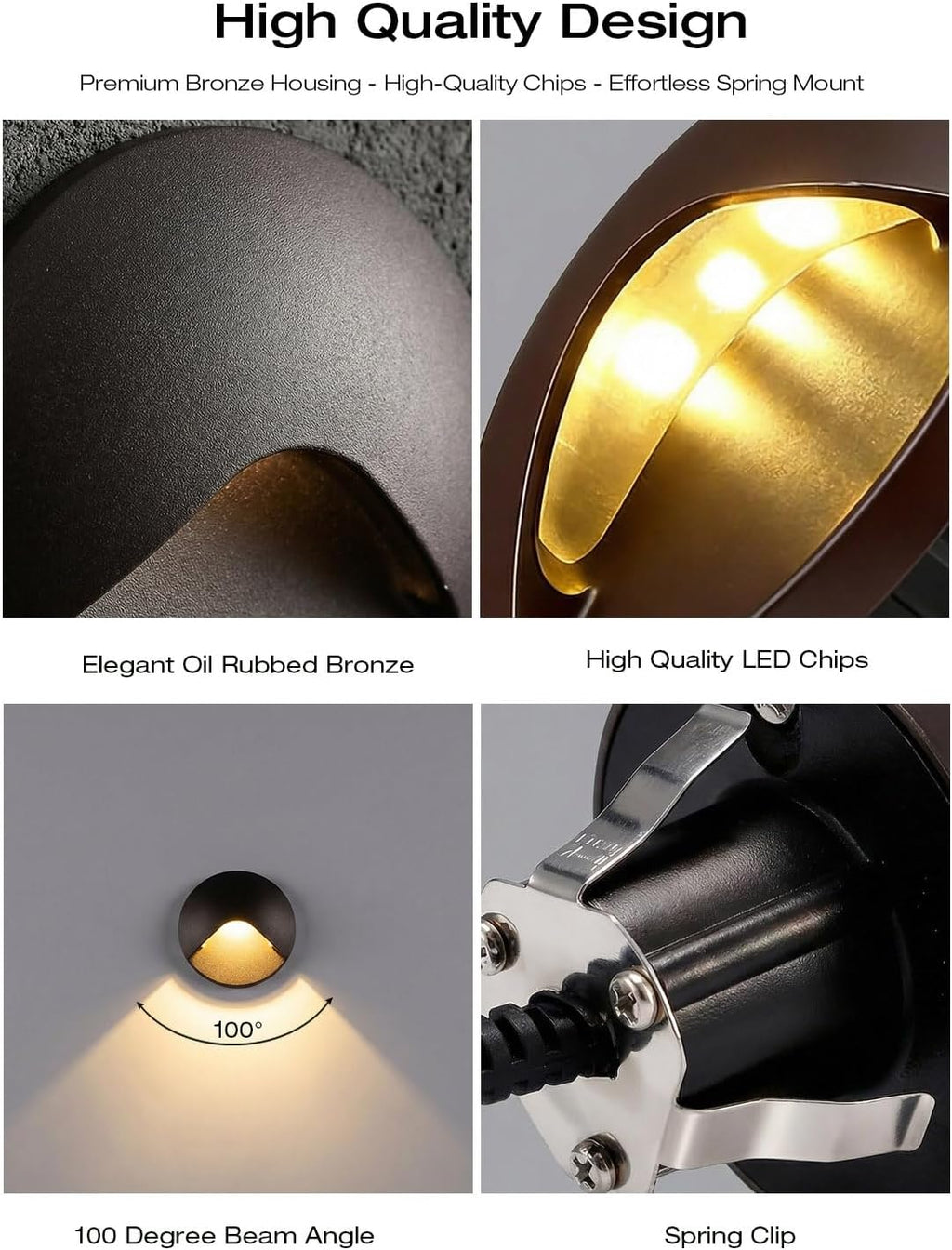 cloudy bay [12 pack] anti-glare low voltage led, view 9