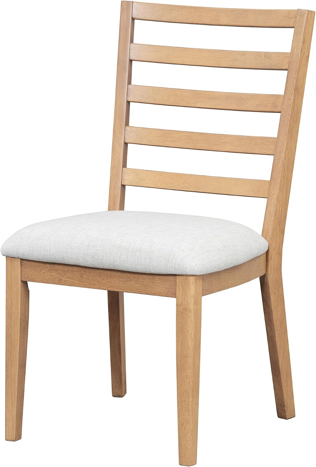Knocbel Extendable Round Dining Table Set for 4-6, Round Dining Table with 4 Upholstered Chairs, Oval Table & Chair Sets with Unique Geometric Design for Living Room Kitchen, Natural