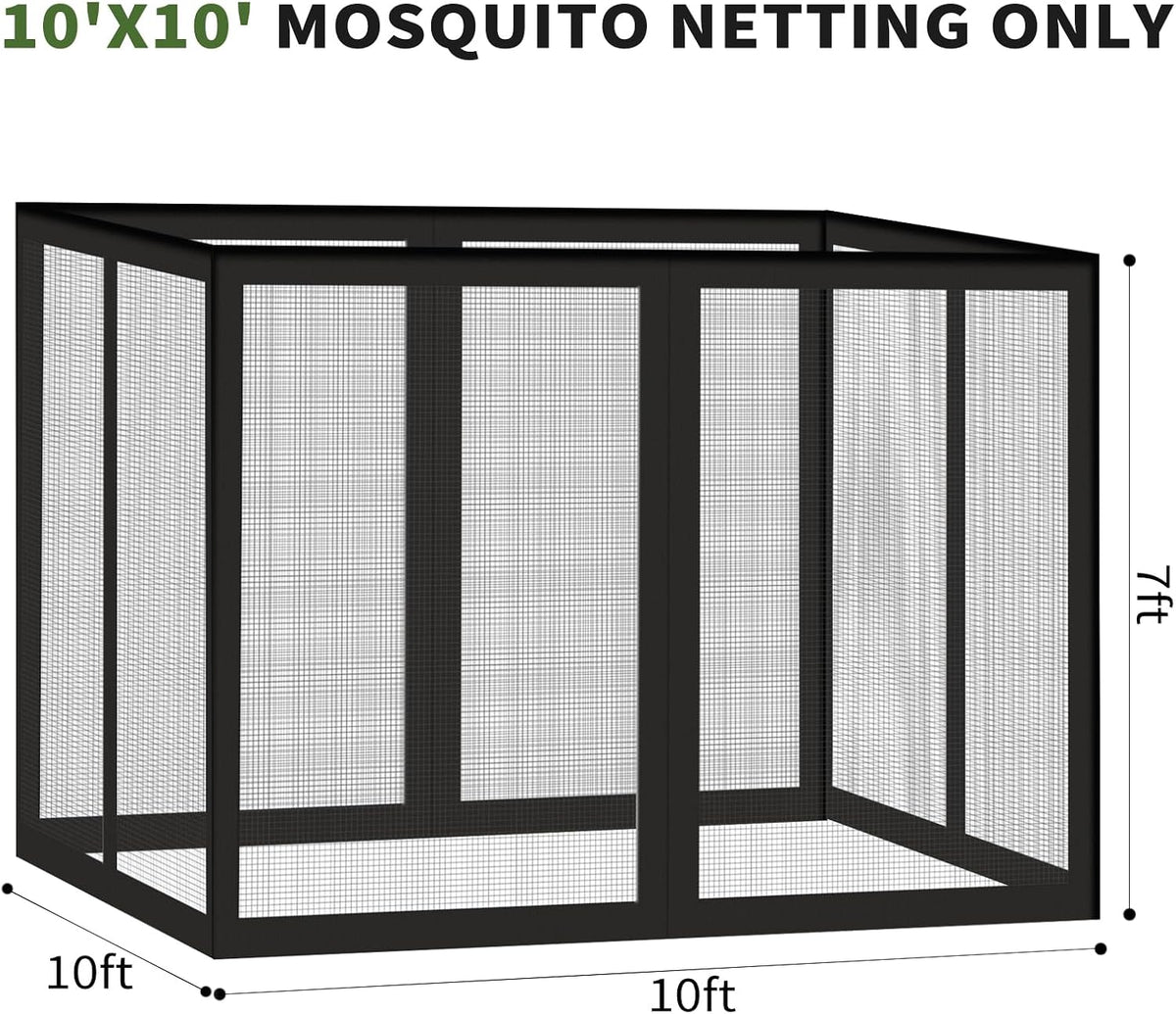 10' x 10' gazebo & pop up canopy, close-up detail