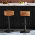 VASAGLE 360° Swivel Bar Stools Set of 2, Height Adjustable, with Storage