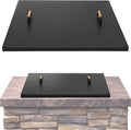 Fire Pit Lid Square 34", Heat Resistant Metal Firepit Cover
