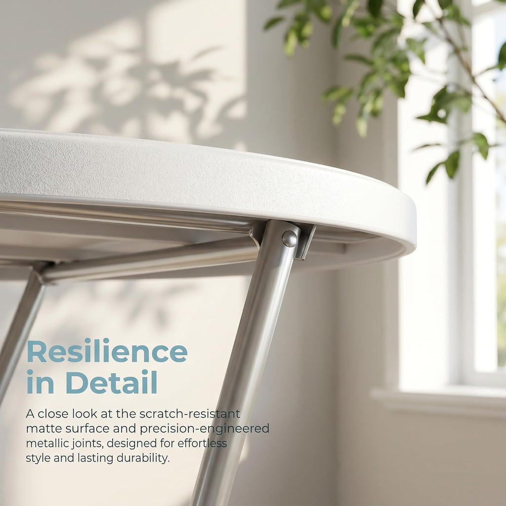 28in Cocktail Table, no Assembly Required, High Top Folding Table