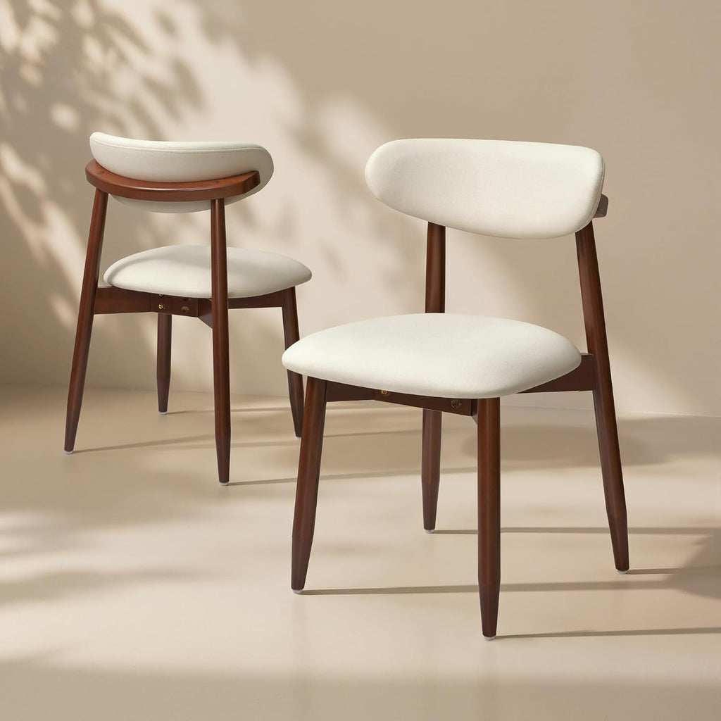 CHUN YI Dining Chairs Set of 8, Upholstered Wooden Dining Room Chairs