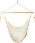 Bliss Hammocks Tahiti Rope Hammock Chair with Spreader Bar, Natural, 265 Lb