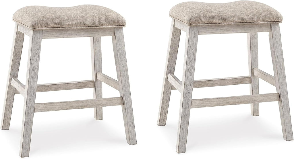 Signature Design by Ashley Skempton Counter Height Bar Stool, Set of 2