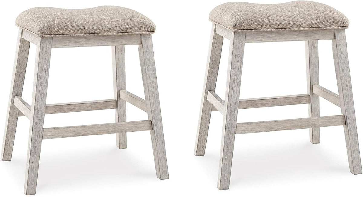 Signature Design by Ashley Skempton Counter Height Bar Stool, Set of 2